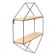 Prateleira Dupla Le Hexagonal 35,5x10x45,5cm Metal/Mdf