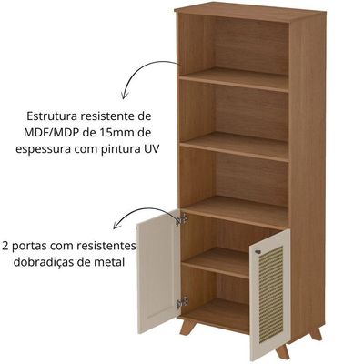 Estante Artely Trama Cinamomo Off White