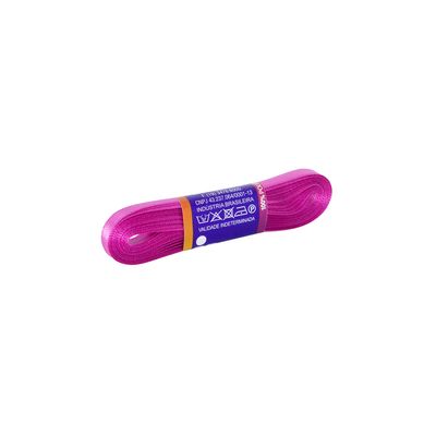 Fita de Cetim Nº01 7mm Peça com 10m Rosa Pink