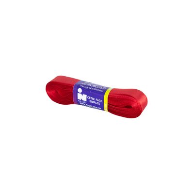 Fita de Cetim Nº03 15mm Peça com 10m Vermelho
