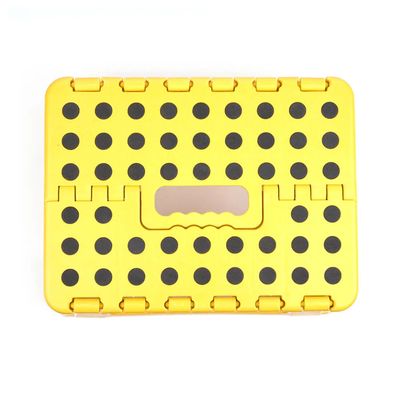 Banqueta Le Step Dobrável Amarela 22x22x29cm