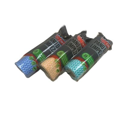 Kit Com 3 Rolos De Pano De Limpeza Multiuso Rolo 25 Panos Cd