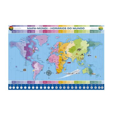 Quebra-Cabeça Grow Mapa do Brasil com 200 Peças