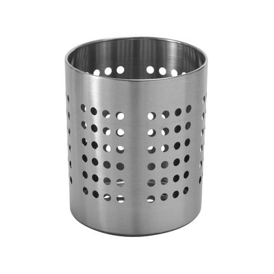 Porta Talher Le Chef Inox 12x14cm Prata