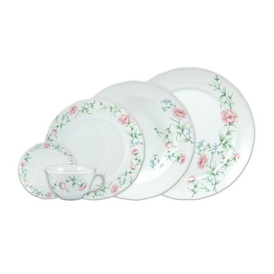 Aparelho de Jantar Schmidt Tereza em Porcelana 20 Peças