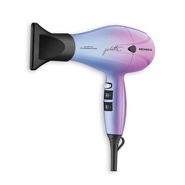 Secador de Cabelo Mondial Duo Colors by Juliette SPC-JU-03 Azul e Rosa - 2000W 127V