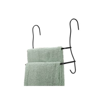Porta Toalha de Banho Duplo Arthi Preto