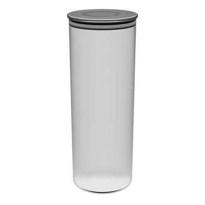 Pote para Mantimento Le em Vidro Borosilicato Hermético com Tampa Inox 1,8L