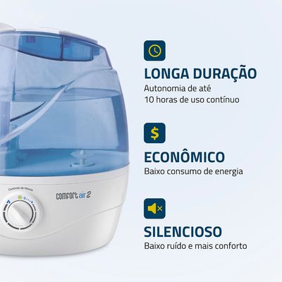 Umidificador de Ar Ultrassônico Mondial Comfort Air 2 NUA-02 Bivolt