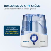 Umidificador de Ar Comfort Air 6 Mondial Branco e Azul 35W UA-07