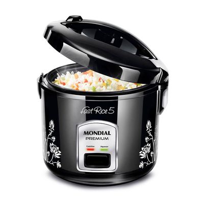 Panela De Arroz Fast Rice 5 Premium Mondial Preto 400W NPE-08-5X 110
