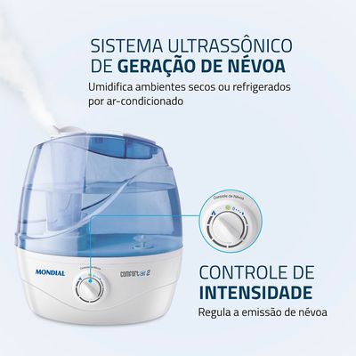 Umidificador de Ar Ultrassônico Mondial Comfort Air 2 NUA-02 Bivolt