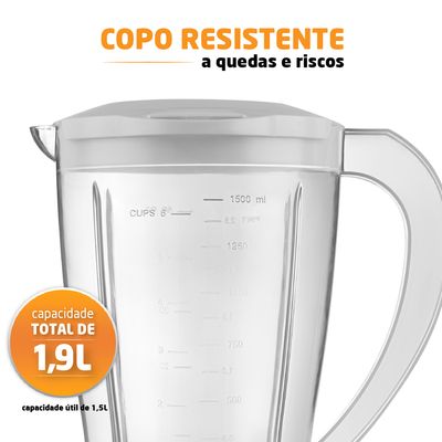 Liquidificador Easy Power Mondial Branco 550W L-550-W 110