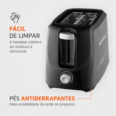 Torradeira de Pães Pratic Mondial - T-18 110