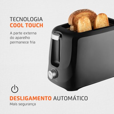 Torradeira de Pães Pratic Mondial - T-18 110