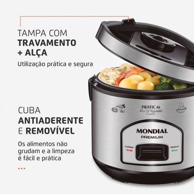 Panela Elétrica Mondial Pratic 6I PE-43-6X 110