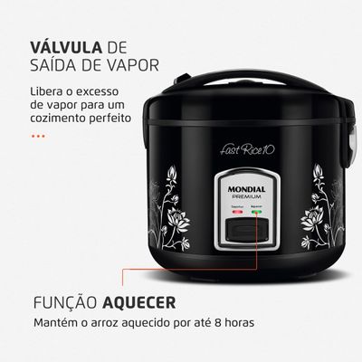 Panela Elétrica Mondial Fast Rice 10 PE-44-10X 220