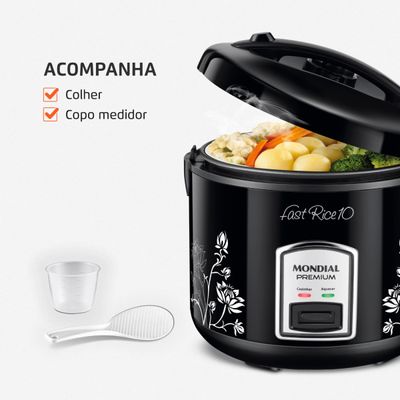 Panela Elétrica Mondial Fast Rice 10 PE-44-10X 220