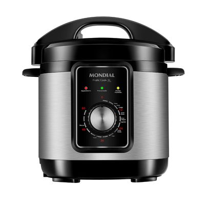 Panela de Pressão Elétrica Mondial Pratic Cook 3L Premium I PE-47-3L-I 220