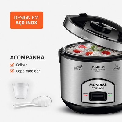 Panela Elétrica Mondial Pratic 10I PE-42-10X 220