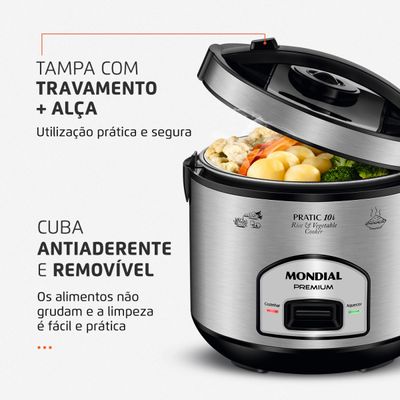 Panela Elétrica Mondial Pratic 10I PE-42-10X 220