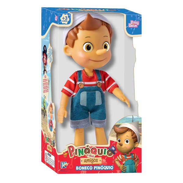 Boneco Pinóquio Babybrink Articulado 30cm