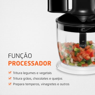 Mixer Turbo 3 em 1  Mondial Preto 350W M-14 110