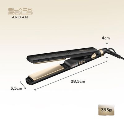 Prancha Alisadora Black Gold Argan Mondial Preto 55W P-30 Bivolt