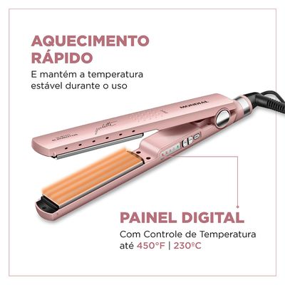 Prancha Alisadora By Juliette Mondial Golden Rose 60W P-JU-01 Bivolt