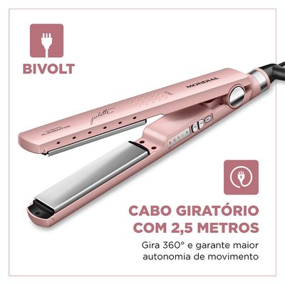 Prancha Alisadora By Juliette Mondial Golden Rose 60W P-JU-01 Bivolt