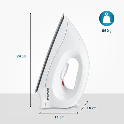 Ferro de Passar a Seco Mondial Branco 1200W FSN-55-W 110