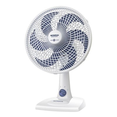 Ventilador de Mesa 30cm Super Power Mondial Branco e Azul Escuro 60W VSP-30-W 110