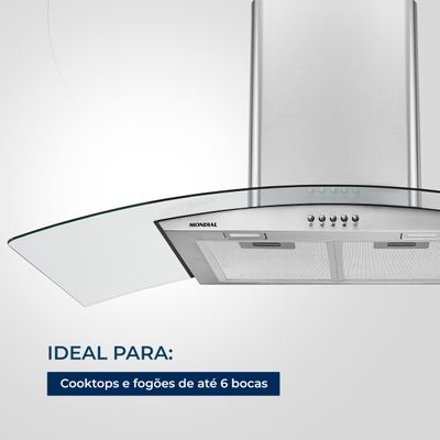 Coifa de Parede Mondial Inox 250W CF90-01 110