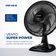 Ventilador de Mesa 40cm Super Power Mondial Preto e Prata 140W VSP-40-B 110