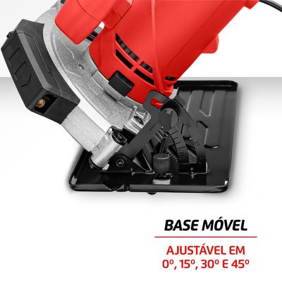Serra Circular Mondial Vermelho 1500W FSC-03 110