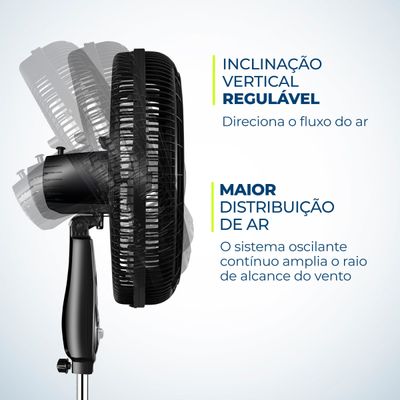 Ventilador Coluna Mondial - Turbo 8 Pás - VTX-50C-8P 110