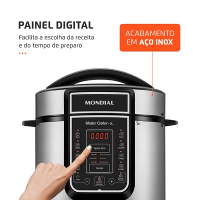 Panela de Pressão Elétrica Mondial Digital Master Cooker PE-40 110