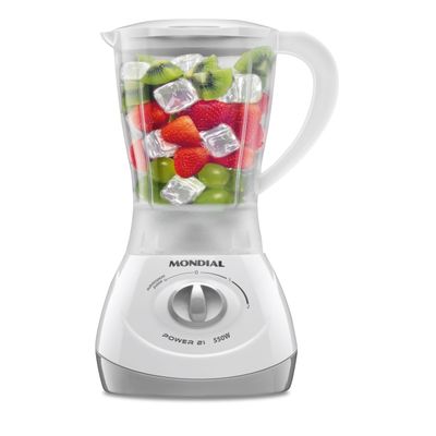 Liquidificador Power 2I Mondial Branco e Cinza 370W NL-26 220