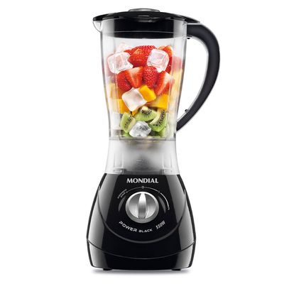 Liquidificador Power 2 Black Mondial Preto e Prata 550W L-28 110