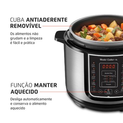 Panela de Pressão Elétrica Mondial  Digital Master Cooker PE-38 110