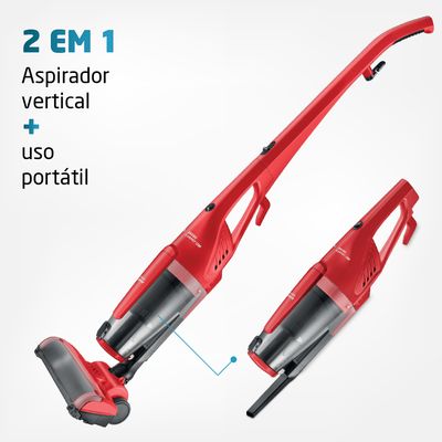 Aspirador de Pó Portátil e Vertical Mondial 1200W - com Filtro HEPA Brush Carpet AP-25 110