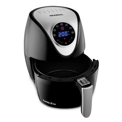Fritadeira Sem Óleo Air Fryer 3,5L Mondial Preto e Inox 1500W AF-30-DI 110