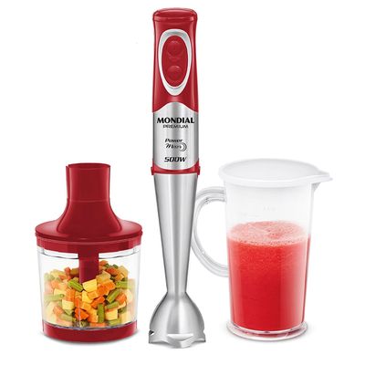 Power Mixer Premium Mondial Vermelho e Inox 500W M-10 220