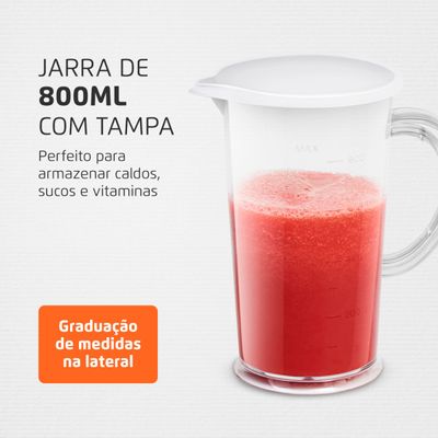 Power Mixer Premium Mondial Vermelho e Inox 500W M-10 220