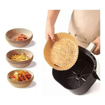 Forro De Papel Antiaderente Para Airfryer - Cozimento Limpo, 50 Unidades Descartáveis