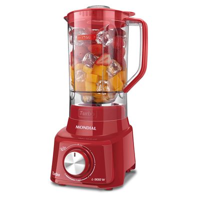 Liquidificador Turbo Mondial Vermelho 900W L-900 FR 2C 220