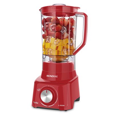 Liquidificador Turbo Full Mondial Vermelho 900W L-900 FR 220