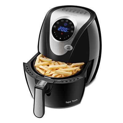 Fritadeira Sem Óleo Air Fryer Digital Mondial Preto e Inox 1500W AF-26 220