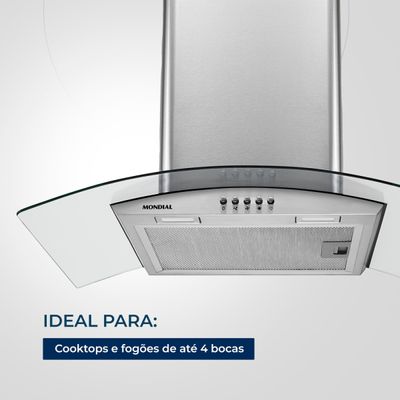 Coifa de Parede Mondial Inox 250W CF60-01 220