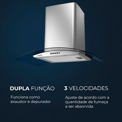 Coifa de Parede Mondial Inox 250W CF60-01 220